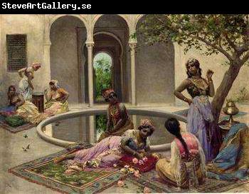 unknow artist Arab or Arabic people and life. Orientalism oil paintings 386